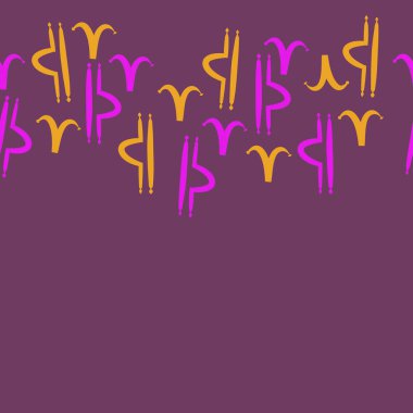 Zodiac Signs Dikişsiz desen. Vektör Illustration