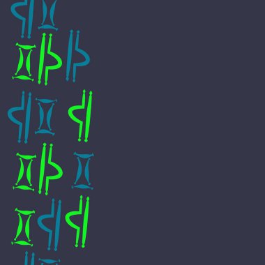 Burçların dikişsiz desen - terazi, İkizler. Vektör çizimi