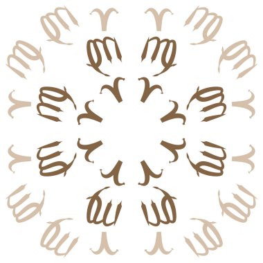 desen arka plan, Burç işaretleri ile vektör deseni 