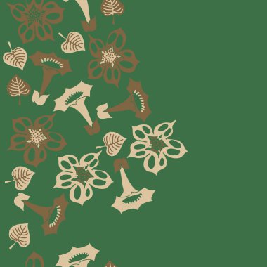 Kusursuz çiçek deseni, vektör çizimi