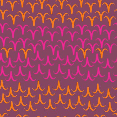 Soyut basit burç süs sembolleri Dikişsiz desen