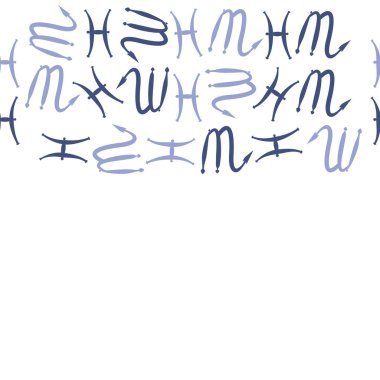 desen arka plan, Burç işaretleri ile vektör deseni 