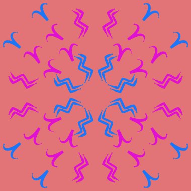 Soyut basit kaligrafi dikişsiz desen