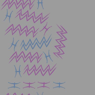 Soyut basit zodyak süsleme Dikişsiz desen