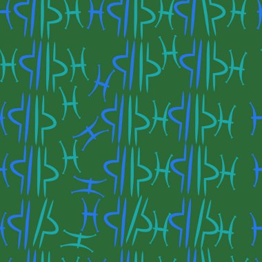 Soyut basit zodyak süsleme Dikişsiz desen