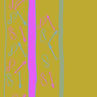 Soyut basit burç süslerinin kusursuz deseni