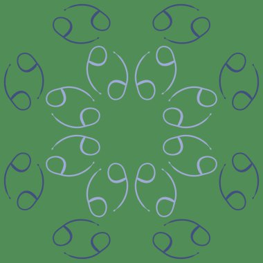 Zodiac Signs, doodle, kopya alanı dairesel desen