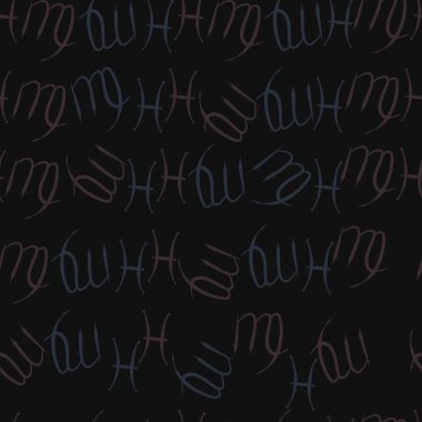 Soyut basit zodyak süsleme Dikişsiz desen