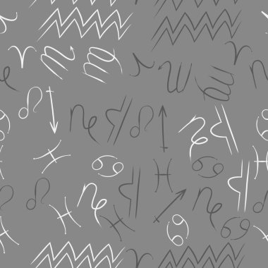 Soyut basit zodyak süsleme Dikişsiz desen