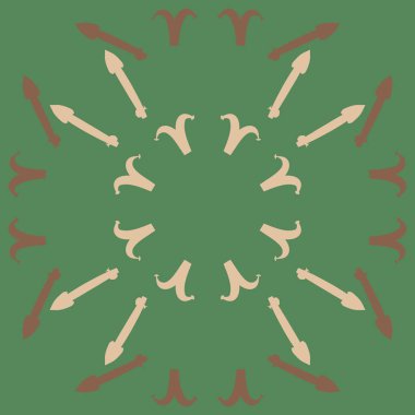 Zodiac Signs-Aries, yay Dikişsiz deseni. Vektör Illustration