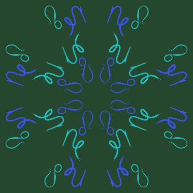 Soyut basit burç süslerinin kusursuz deseni