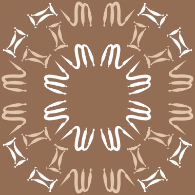 Zodyak işaretleri ile soyut arka plan, vektör 