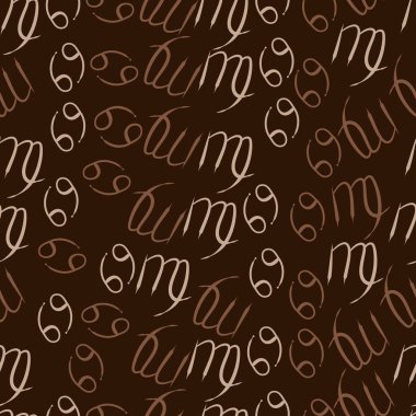 Soyut basit zodyak süsleme Dikişsiz desen