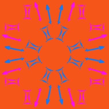 Burçlar ile soyut desen, vektör arka plan