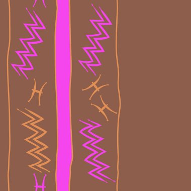 Zodiac Signs Dikişsiz desen-balık, kova. Vektör Illustration