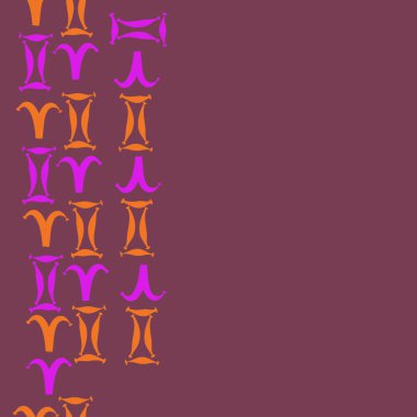 Burçlar ile dikişsiz desen, vektör arka plan