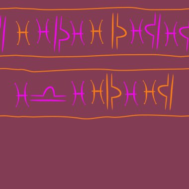 Zodiac Signs deseni, karalama, kopya alanı