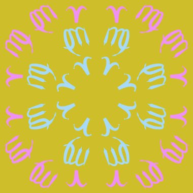 desen arka plan, Burç işaretleri ile vektör deseni 