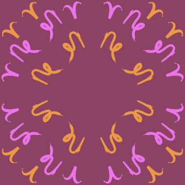 Soyut basit burçların kusursuz deseni, vektör illüstrasyonu