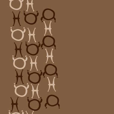 farklı sembollerle kesintisiz vektör arka planı