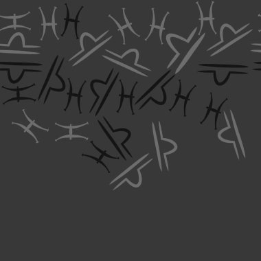 Soyut basit zodyak süsleme Dikişsiz desen