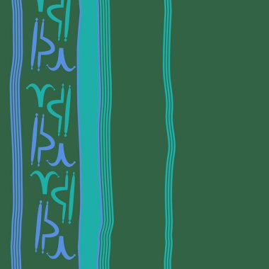 Soyut basit zodyak süsleme Dikişsiz desen