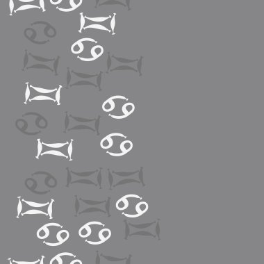 desen arka plan, burçlar ile soyut vektör illüstrasyon 