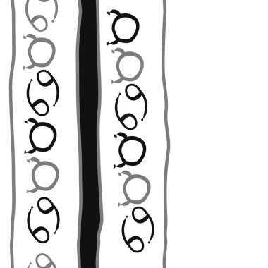 farklı sembollerle kesintisiz vektör arka planı