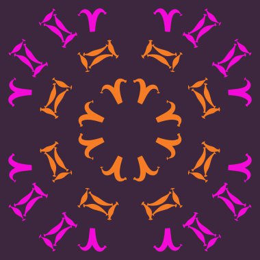 Soyut basit zodyak süsleme Dikişsiz desen