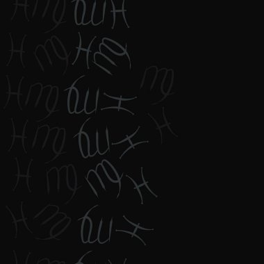 Soyut basit kaligrafi dikişsiz desen