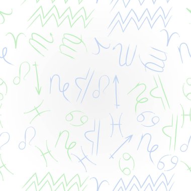 Soyut basit zodyak süsleme Dikişsiz desen