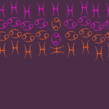 Soyut basit burçların kusursuz deseni 