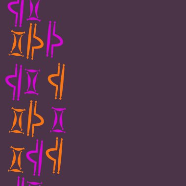 Burçların dikişsiz desen - terazi, İkizler. Vektör çizimi