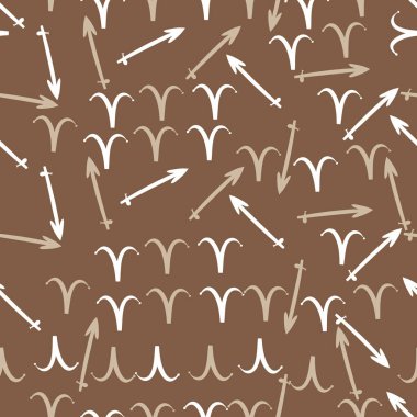 Soyut basit zodyak süsleme Dikişsiz desen