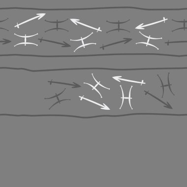 Soyut basit burç süslerinin kusursuz deseni