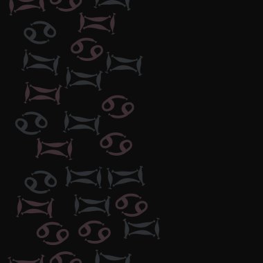 desen arka plan, burçlar ile soyut vektör illüstrasyon 