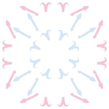 Zodiac Signs-Aries, yay Dikişsiz deseni. Vektör Illustration