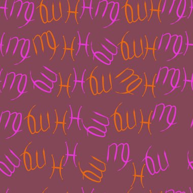 Soyut basit zodyak süsleme Dikişsiz desen