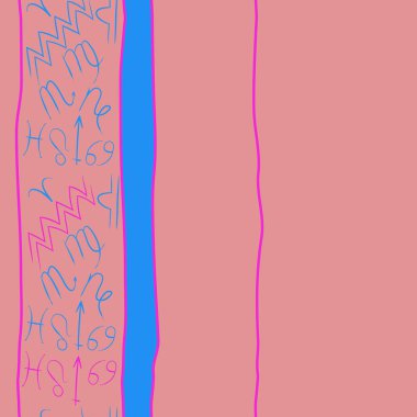 desen arka plan, Burç işaretleri ile vektör deseni 