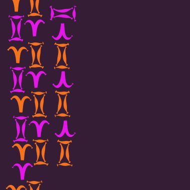 Burçlar ile dikişsiz desen, vektör arka plan