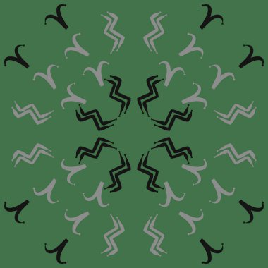 Soyut basit kaligrafi dikişsiz desen