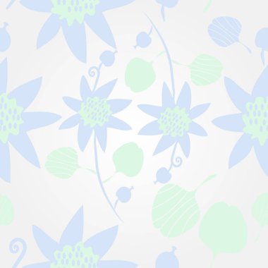 Kusursuz çiçek deseni, vektör çizimi