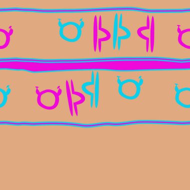 Soyut basit burç süslerinin kusursuz deseni