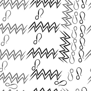 desen arka plan, burçlar ile soyut vektör desen 