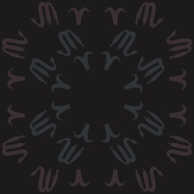 Soyut basit zodyak süsleme Dikişsiz desen