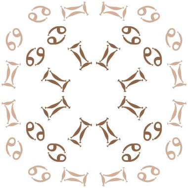 Soyut basit zodyak süsleme Dikişsiz desen