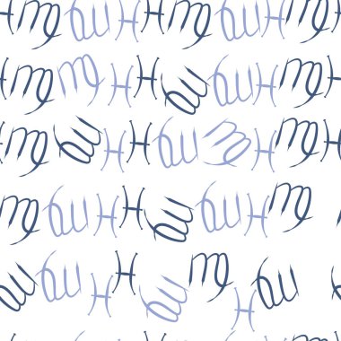 Soyut basit zodyak süsleme Dikişsiz desen