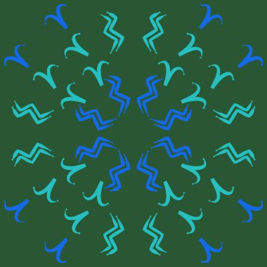 Soyut basit kaligrafi dikişsiz desen