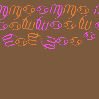 Zodiac Signs ile farklı Dikişsiz desen