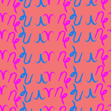 Soyut basit burç süslerinin kusursuz deseni